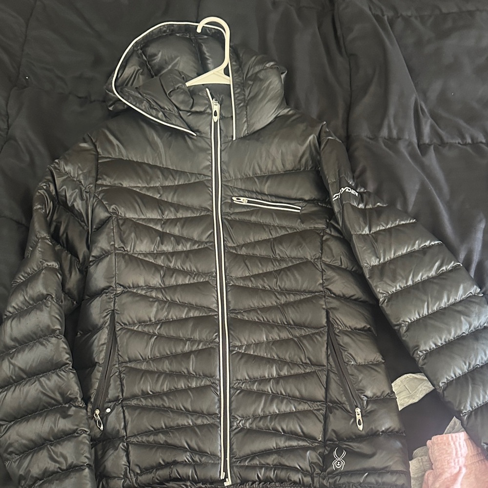 Spyder Black Jacket with Red Accents